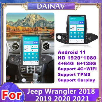 13.6 Tolline Android11 Auto Auto raadio Jeep Nääkleja 2018-2021 Autoradio Stereo Mängija GPS Navigation Carplay OBD-Mingit CD-Mängija