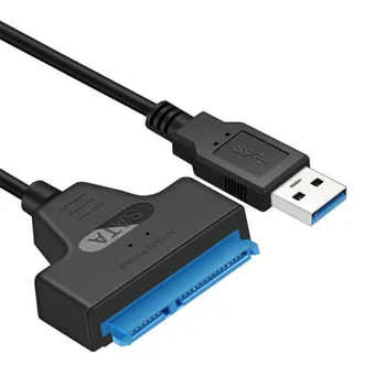 5Gbps USB 3.0 SATA Kaabel 2,5 inch HDD SSD Kõvaketas Väline toitejuhe