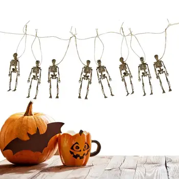 8 Tk Inimese Skelett Mudel Full Size Skelett Halloween Teenetemärgi Rekvisiidid Trikk Asjade Elu Suurus Skelett Koos Tapeedid Köis
