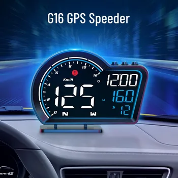 G16 Auto GPS Head-Up Display Auto HUD Universaalne Digitaalne Spidomeeter Läbisõit KMH MPH Turvalisus Alarm (Plug and Play) Kõikidele Autodele