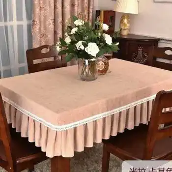 Kangas ovaalne laudlina laudlina kandiline söögilaud riide ruudu juhatuse määratud kirjutamine tabel kohvi tabel set