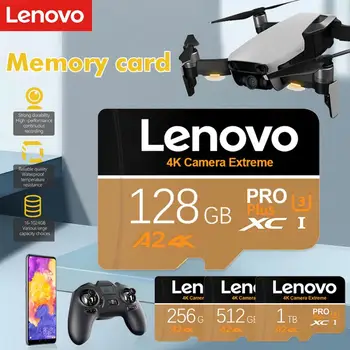 Lenovo TF SD-Flash Mälukaart 1 TB 2TB SD Mälukaardi Suur Kiirus A2 Micro TF/SD Kaardi Adapter 4K Kaamera/tahvelarvuti/Android Telefon