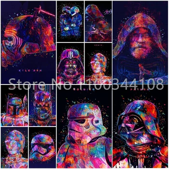 Marvel Star Wars Pusled Mõistatusi Lastele Darth Vader Yoda Akvarell Mini Puidust Mosaiikpildid Lapsed Luure Haridus Mänguasjad
