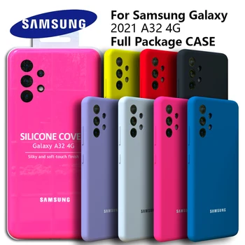 Samsung A32 4G Originaal Tagasi Juhul Vedela Silikooniga Juhul Siidine Samsung Galaxy A32 4G Protective Case For Galaxy A32