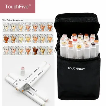 Touchfive 1 Tk Naha Toonid Seatud Alkoholi baasil tindiga Eskiis Marker pliiatsid puhul Kunstnik, Portree Joonistus, Illustratsioon, Kunstitarbed