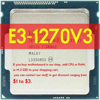 Xeon E3 - 1270v3 E3 1270 v3 Quad-Core Kaheksa-Lõng CPU Protsessori LGA 1150 Atermiter B85 Emaplaadi M2 NVMe Ühilduv DDR3