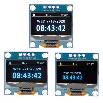 0.96-Tolline OLED-Ekraan Moodul IIC Serial SSD1315 128X64 I2C LCD-4 Pin-Kollane Sinine Valge Sinine LCD Ekraan Juhatuse Arduino Oled
