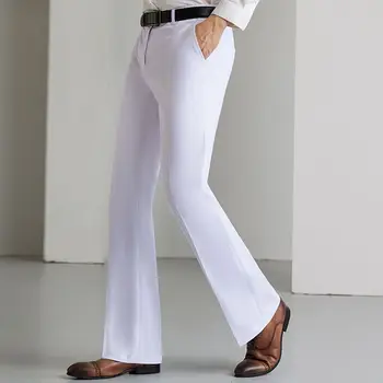 2023 Meeste Vintage Skinny Püksid Meeste Vabaaja Slim Püksid Rakette Püksid Mees Bell-Bottom Püksid Värviga Streetwear A97