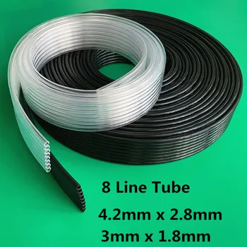 5 Meetrit Tindiprinteri tint toru 8 read võimalusi UV tint toru eos lahusti voolik, toru Epson DX5 XP600 pea toru 3*1.8 mm 4.2*2.8 mm