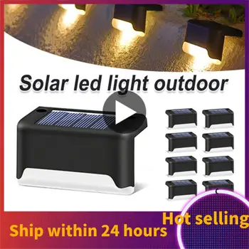 8/4TK LED Solar Trepp Lamp Väljas Aia Kerge Aias Tuled Rada Hoovis Terrass Samme Lambid Päikese Öö Valguses IP55 Veekindel
