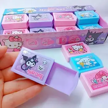 Cartoon Sanrio Kuromi Hello Kitty Magic Box Kustutaja Armas Peida Kustutatavad Multifunktsionaalne Õpilane Kirjatarvete Loominguline Lastele Kingitusi