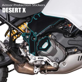 DesertX Sticke Jaoks Ducati Kõrb X 2022 - Mootorratas Kere Paksenenud Anti Scratch Resistant Veojõu Kummist Kaitsekate Decal Kleebis