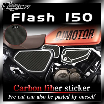 Eest QJMOTOR Flash 150 kleebised 3D carbon fiber kaitsva kleebised keha kaunistamine kleebised auto kleebised aksessuaar muudatused