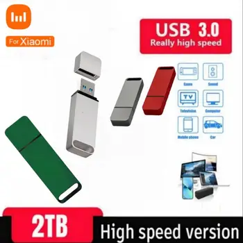 Eest Xiaomi Flash Drive 2TB USB 3.0 Type-C Pendrive 2TB 1 TB Pen Drive 2TB Usb Stick kiire Metallist mälupulk Key Usb Stick
