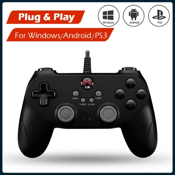 Juhtmega Game Controller for Android Mäng Controller / PC / PS3 / TV box ja nutikas telefon mäng