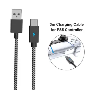 Laadimiskaabel Xbox Seeriad/ PS5 Töötleja, Asendamine USB-C Nööri Nailonist Punutud Pikk, Kiire Laadimine USB-C Tüüpi Laadija Juhe