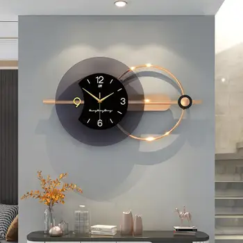 Luksus Metallist Digital Wall Clock Kaasaegne Vaikne Kellad Ebatavaline Interjöör Kuld, Kellad Mehhanism Arte De Viilutatud Home Decor YX50WC