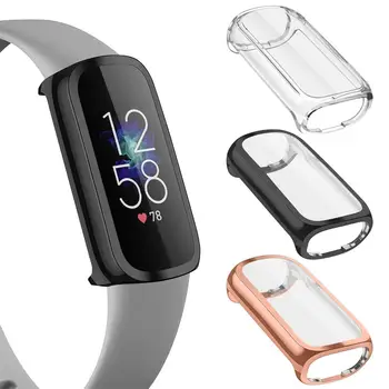 Protective Case For Fitbit Luxe Rihm Full Screen Protector Cover Smart watch Kaitseraua Pehme TPU Katmine Vastupidav Kest Tarvikud