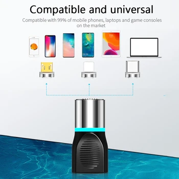 USB-C Mikro -, Magnet-Laadimine Andmete Adapter Converter Xiaomi Smart Phone Connector Huawei Samsung S9 Tarvikud