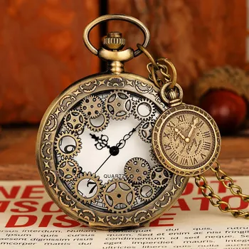 Vintage Taskukella Unisex Võlu Rooma Numbritega Quartz Watch Steampunk Taskukella Ripats Keti Kingitused
