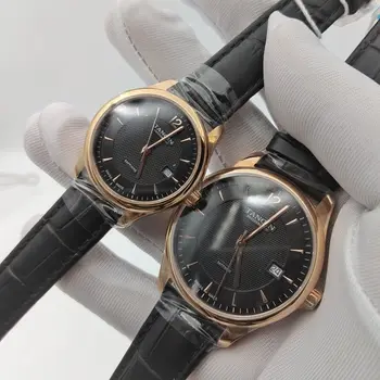 Šveitsi TANGIN TM1022 Paar Must Kuld Quartz Watch Ametlik Käekell Automaatne Vaata Mens Watch Paari Vaata Naisi Vaadata